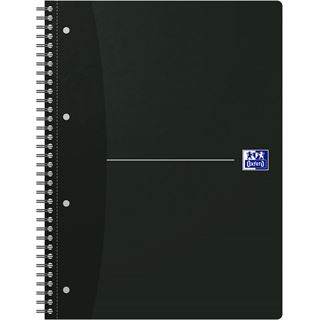 Oxford Collegeblock SMART BLACK A4+ 100050228 70Blatt 90gr kariert 8mm