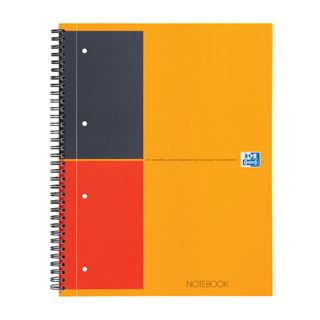 Oxford Notebook A4+ ORANGE 100104036 80Blatt 80gr liniert 6mm