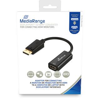 MEDIARANGE HDMI AUF DISPLAYPORT MRCS175 HDMI Buchse V1.2+DP Stecker