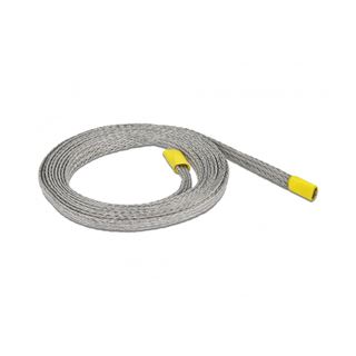 Delock 2.00m Geflechtschlauch 6mm Grau Geflechtabschirmung