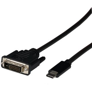 2.00m EFB Elektronik USB3.2 Adapterkabel DVI-D 24+1 Stecker auf USB C