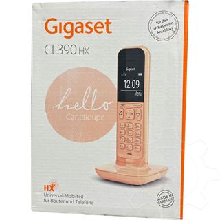 Gigaset CL390HX Mobilteil mit Ladeschale - Cantaloupe