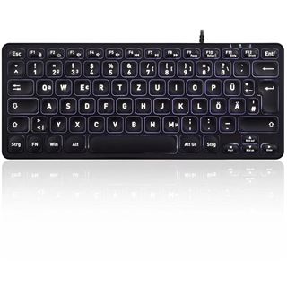 Perixx PERIBOARD-332B USB Deutsch schwarz (kabelgebunden)