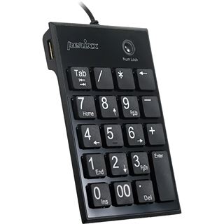 Perixx PERIPAD-202C, Nummernblock kabelgebungen USB-C mit 2x USB 2.0