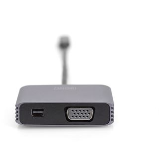 0.20m Digitus USB-C-MINIDP+VGA Adapter