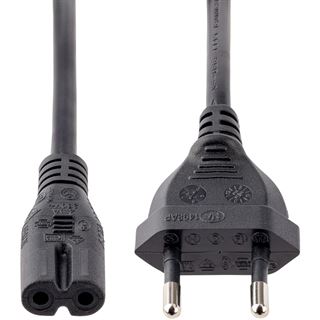 (€1,63*/1m) 3.00m Startech Stromkabel Verbindungskabel Euro
