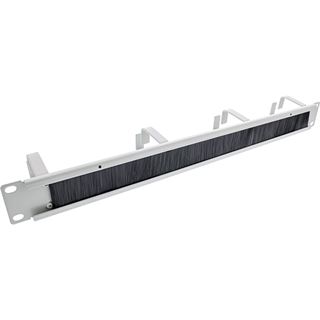InLine 19" Kabel Durchf&uuml;hrungsplatte mit B&uuml;rste, 1HE,