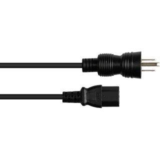 5.00m Good Connections Kaltger&auml;te Stromkabel C13 USA Netzstecker