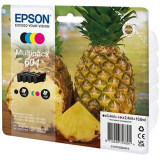 EPSON XP2200 TINTE (4) CMYK 604 1x150Seiten blk + 3x130Seiten cmy