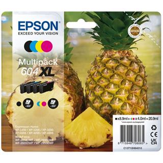 EPSON XP2200 TINTE (4) CMYK 604XL 1x500Seiten blk + 3x350Seiten cmy