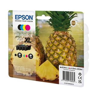 EPSON XP2200 TINTE (4) CMYK 604XL 1x500Seiten blk + 3x350Seiten cmy