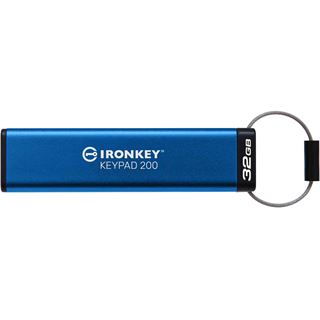 32 GB Kingston IronKey Keypad 200 blau USB 3.0