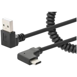 (&euro;6,90*/1m) 1.00m Manhattan USB-C Ladekabel USB A Stecker
