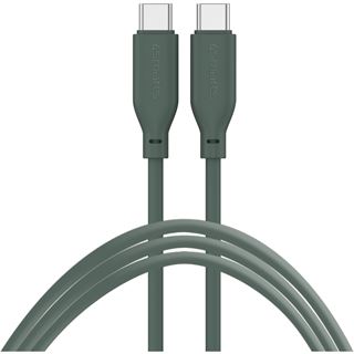 4smarts USB-C / USB-C Silikon-Kabel High Flex 60W 1,5m petrol