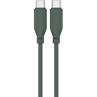 4smarts USB-C / USB-C Silikon-Kabel High Flex 60W 1,5m petrol