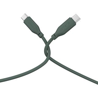 4smarts USB-C / USB-C Silikon-Kabel High Flex 60W 1,5m petrol