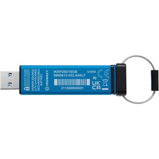 16 GB Kingston IronKey Keypad 200 blau USB 3.0