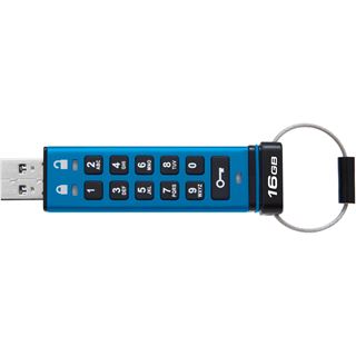 16 GB Kingston IronKey Keypad 200 blau USB 3.0