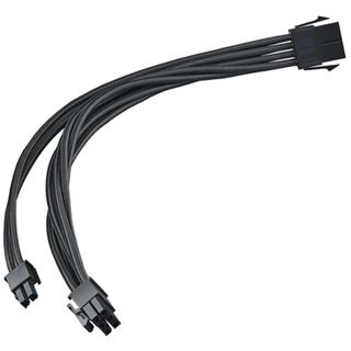 Silverstone 8-Pin-PCIe auf 6+2-Pin-PCIe Verl&auml;ngerung, 250mm -