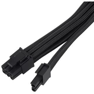 Silverstone 8-Pin-PCIe auf 6+2-Pin-PCIe Verl&auml;ngerung, 250mm -