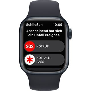 Apple Watch S8 Aluminium 41mm Cellular Mitternacht Sportarmband