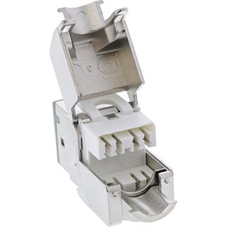 InLine 8er Pack Keystone RJ45 Buchse, geschirmt, Cat.6A, grau