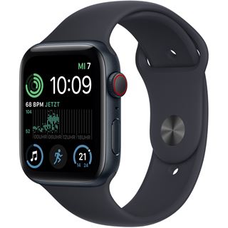 Apple Watch SE Aluminium GPS + Cellular Midnight, Sportarmband