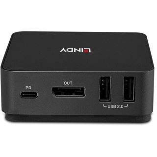 Lindy 2 Port Type C, DisplayPort 1.2 KVM Switch
