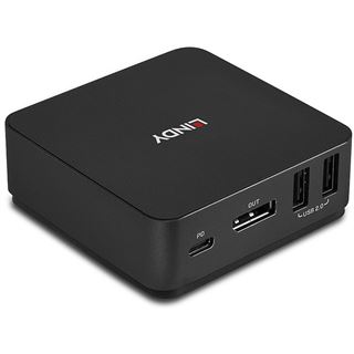 Lindy 2 Port Type C, DisplayPort 1.2 KVM Switch