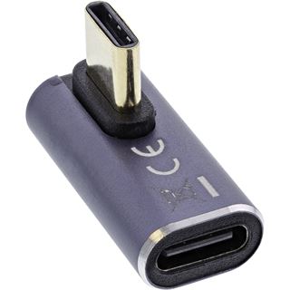InLine USB4 Adapter, USB Typ-C Stecker/Buchse vertikal rechts/links