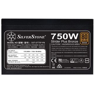 750 Watt Silverstone Strider Plus Series Modular 80+ Bronze
