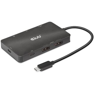 Club 3D USB-7-in1-HUB USB-C > 2xDP/2xUSB/2xUSB-C/RJ45 100W retail