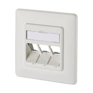 Metz Connect Modul Anschlussdose UP 3 Port unbest&uuml;ckt