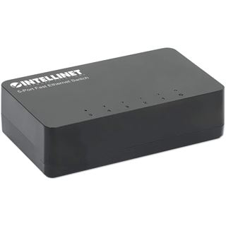 Intellinet Desktop 5-Port Fast Ethernet Switch schwarz