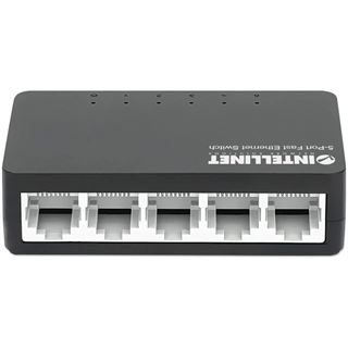 Intellinet Desktop 5-Port Fast Ethernet Switch schwarz