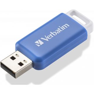 64GB Verbatim 2.0 Stick DataBar, blau Typ-A, (R) 12MB/s, (W) 5MB/s,