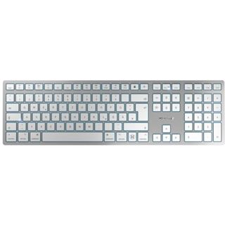 CHERRY KW 9100 Slim USB 2.4GHz Bluetooth Deutsch silber (kabellos)