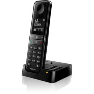 Philips Schnurlos Telefon D4751B/01, Single, 1.8" - schwarz