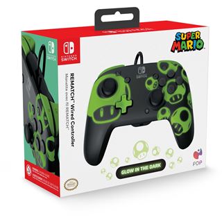 PDP Controller Rematch Vired 1Up Glow in the DarkSwitch