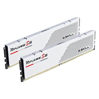 64GB G.Skill Ripjaws S5 weiss DDR5-6000 DIMM CL30 Dual Kit