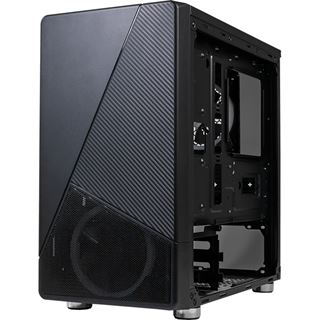 Azza Noir 130 Gaming MicroATX, 2xRGB-Lüfter retai, schwarz, mit