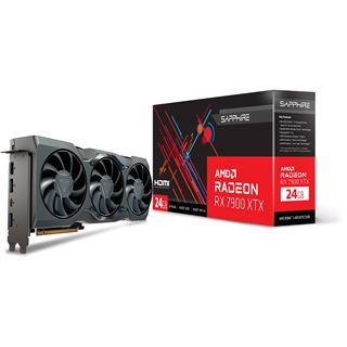 24GB Sapphire Radeon RX 7900 XTX GAMING Aktiv PCIe 4.0 x16 (Lite