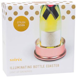 thumbsUp! Flaschenuntersetzer mit Beleuchtung rosegold
