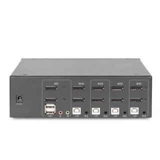 Digitus KVM Switch, 4-Port, Dual Display, 4K, DisplayPort