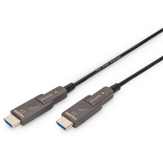 (€6,79*/1m) 10.00m Digitus HDMI Glasfaserkabel Hybrid HDMI auf