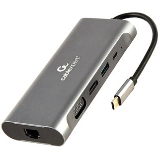 Gembird USB Typ-C 7-in-1 Kombi Adapter spacegrau