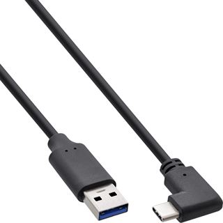 (&euro;26,33*/1m) 0.30m InLine USB3.2 Anschlusskabel gewinkelt USB A