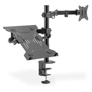 Digitus Monitor Arm with Notebook Tray 17-32IN CLAMP OR GROMMET MOUNT