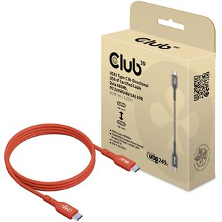 (&euro;10,90*/1m) 1.00m Club 3D USB2.0 Datenkabel PD USB C Stecker