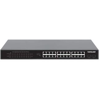 Intellinet 24Port Gigabit PoE+ Switch 2x1G SFP 370 W